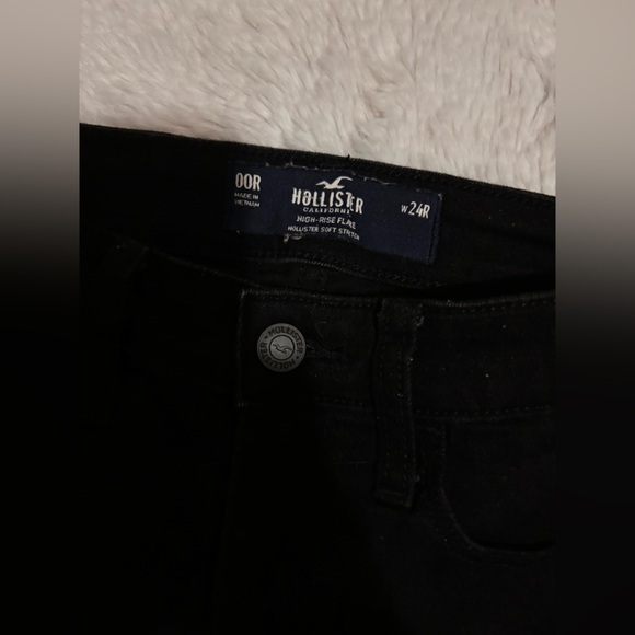 Black Hollister Flare Jeans - Picture 7 of 9